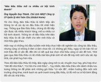 Gia tăng giá trị thông tin trên Báo Đấu thầu